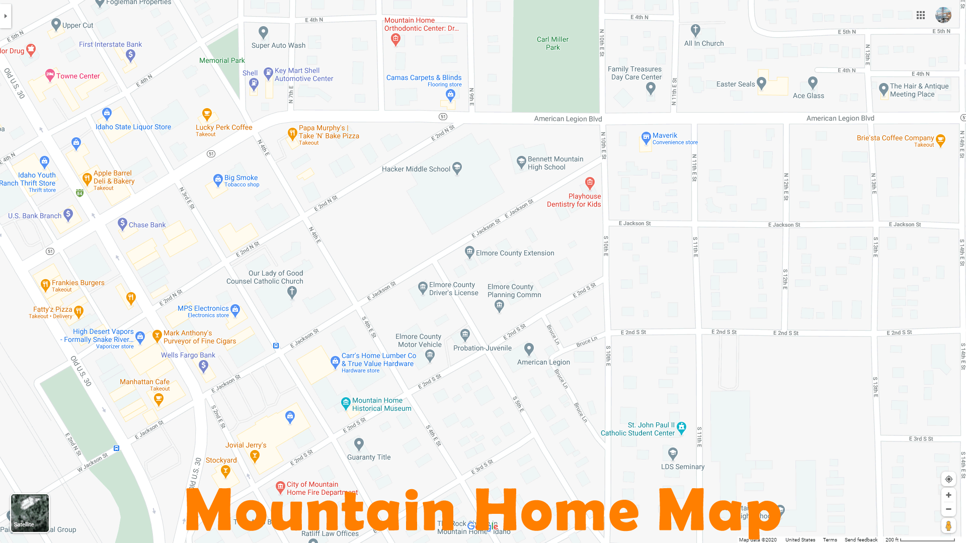 Mountain Home map